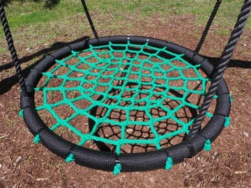 КАЧЕЛИ ГНЕЗДО АИСТА XXL, 120 см, веревка 18 мм