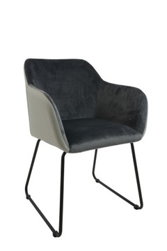 Fotel Dankor Design Neapol welur Szary / Eco