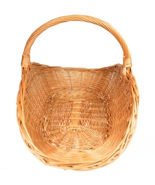 Каминная корзина плетеная ДЕРЕВЯННАЯ КОРЗИНА XL 68см