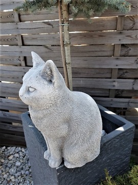 БЕТОННАЯ ФИГУРКА - СИДЯЩИЙ КОШКА модель VI