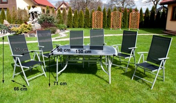 САДОВАЯ МЕБЕЛЬ стол + 6 стульев САДОВЫЙ КОМПЛЕКТ