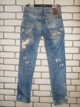 CIPO&BAXX spodnie dżins tarcia dziury W29 L32