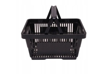 КОРЗИНА ДЛЯ ПОКУПОК, 2 РУЧКИ, КОРЗИНЫ, ЧЕРНЫЕ