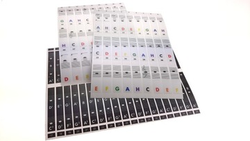 Naklejki na klawisze (pianino, keyboard) H