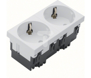 Tehalit ESR2339010 Gniazdo SCHUKO podwójne 45x45mm