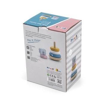 ДЕРЕВЯННАЯ ОБРАЗОВАТЕЛЬНАЯ ПИРАМИДА - ПАЗЛ ВИГА БЕЛЫЙ МЕДВЕДЬ