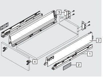 ANTARO TANDEMBOX L-300 LOW M СЕРЫЙ 30 КГ БЛЮМ