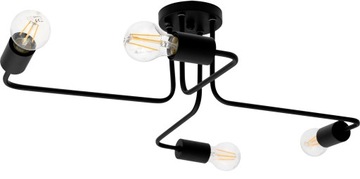 LAMPA SUFITOWA WISZĄCA ŻYRANDOL PAJĄK 4 E27 PLAFON