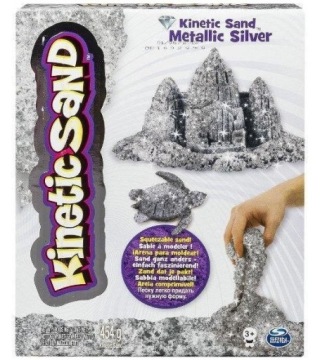 Пісок Кінетичний Металізований сріблястий 454 г Spin Master Kinetic Sand