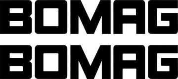 NAKLEJKI NAKLEJKA BOMAG MASZYNY 2 SZTUKI 45 CM
