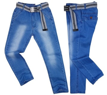 SPODNIE JEANSY elastyczne VISCO VISIT r 140 cm