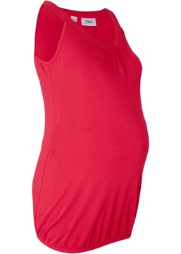 TOP CIĄŻOWY BLUZKA CIĄŻOWA SHIRT CZERWONY BAWEŁNA_36/38 (J4)