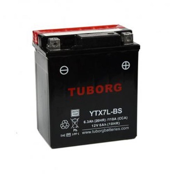 Akumulator Tuborg YTX7L-BS 6.3Ah 110A AGM