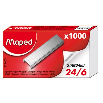 Zszywki Maped galwanizowane ostre 24/6 1000 szt
