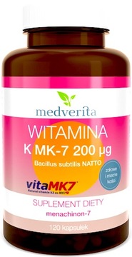 MEDVERITA WITAMINA K-2 MK7 NATTO 200MCG 120KAP