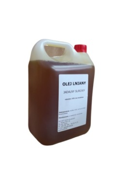МАСЛО ЛЬНЯНОЕ СЫРОЕ 5л свежее без добавок