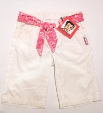 Spodnie dziewczęce Krótkie Białe Betty Boop 98