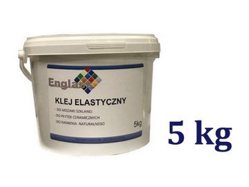 Klej biały elastyczny do mozaiki szklanej 5kg