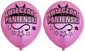 BALONY NA WIECZÓR PANIEŃSKI 2 SZTUKI RÓŻOWE BALON