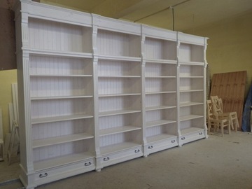 Regał na Książki z Drewna Litego - BIBLIOTEKA