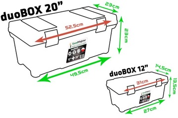 ИНСТРУМЕНТАЛЬНЫЙ ЯЩИК ДЛЯ 20 + 12 ИНСТРУМЕНТОВ duoBOX