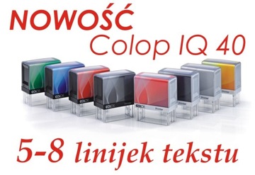 PIECZĄTKI PIECZĄTKA COLOP IQ 40 1-8 linijek tekstu