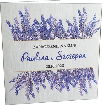 Zaproszenia ślubne na ślub zawiadomienia + koperta