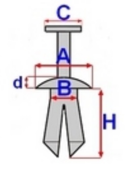 KOLÍČEK SPONKA PODBĚH PEUGEOT 307 406 607 807