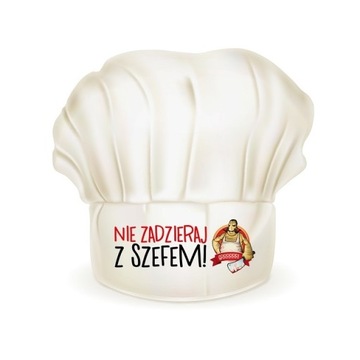 CZAPKA SZEFA KUCHNI śmieszny prezent DLA KUCHARZA