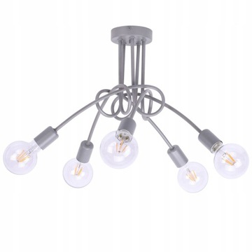 LAMPA SUFITOWA WISZĄCA EDISON LOFT NOWOCZESNA LED