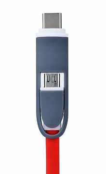 Отличный USB-C USB-C типа C 2 в 1 + КАБЕЛЬ МИКРОУСБ