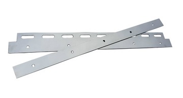 Okucia ze stali nierdzewnej do Kurtyny PCV 400mm