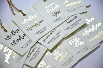 Позолоченные свадебные подвески «Водка» ECRU, 48 шт, 16 текстов