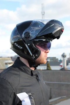 МОТОЦИКЛЬНЫЙ ШЛЕМ FLOW-UP LS2 FF325 STROBE черный