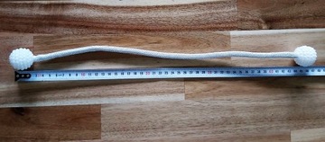 KLAMRA SPINKA NA MAGNES KURTYNA ZASŁONA BIAŁA PERŁOWA SPINKA SZNUR DO FIRAN