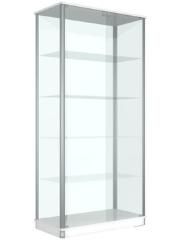WITRYNA SZKLANA 80/190 + oś. LED + ZAMEK Selprim