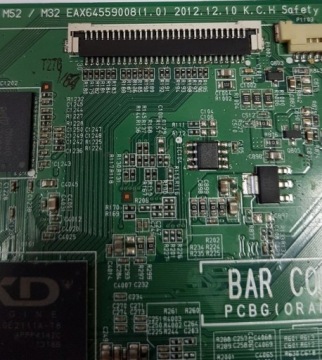 ПЛАТА EAX64559008(1,0) ПОВРЕЖДЕНА