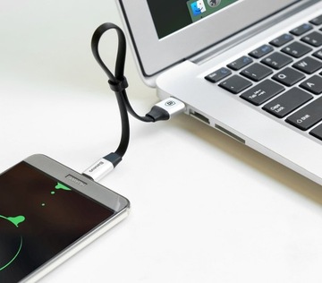 Короткий плоский кабель USB-C Baseus для Android Auto