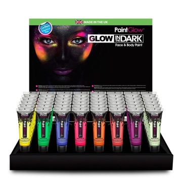 PaintGlow FARBY DO TWARZY UV ŚWIECĄ IN DARK 8szt