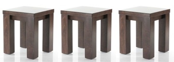 СОВРЕМЕННЫЙ МАССИВНЫЙ табурет из массива дерева, толстый, широкое сиденье 35/35