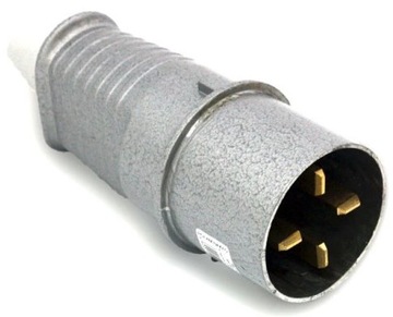 Wtyczka siłowa metalowa płaskie bolce 63A ip44