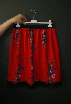 горец, славянская, народная мини-юбка S(36)/M(38)