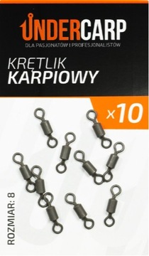UnderCarp Krętlik Karpiowy Roz.8 10szt