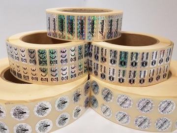 HP-800 30х11мм ГОЛОГРАММА с вашей печатью 1000 шт.