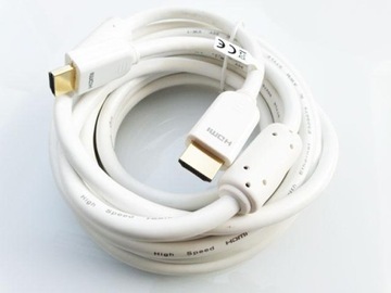 przewód kabel HDMI 3,0m fullHD biały VITALCO