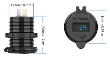 QUICK CHARGE USB QC 3.0 GNIAZDO WOLTOMIERZ METAL N