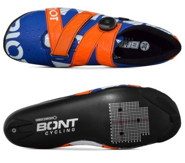 BONT RIOT+ BOA SZOSA KOLARSTWO ORANGE BLUE r 42