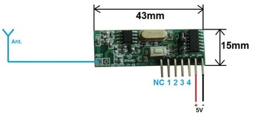 WŁĄCZNIK RADIOWY ZDALNE STEROWANIE 433MHz arduino