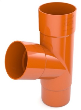 trójnik do rura rury 90mm Bryza CEGLASTY