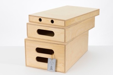Zestaw skrzynie ze sklejki Apple box 3 szt.